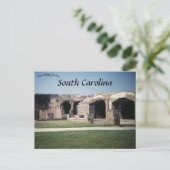 Fort Sumter South Carolina Briefkaart (Staand voorkant)