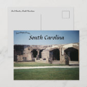 Fort Sumter South Carolina Briefkaart (Voorkant / Achterkant)