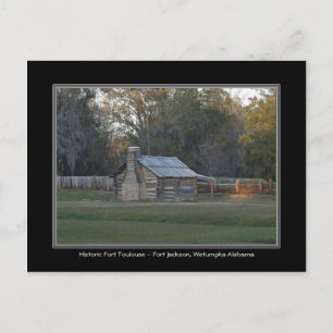 Fort Toulouse - Fort Jackson Wetumpka Alabama-kaar Briefkaart