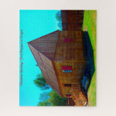 Fort Umpqua in Oregon. kerstcadeautjes Legpuzzel (Verticaal)