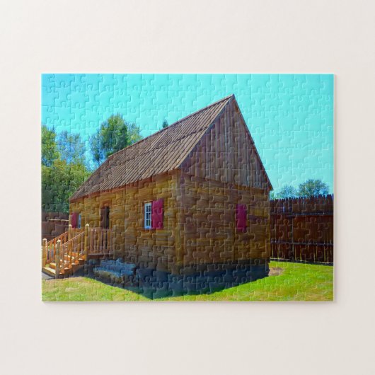 Fort Umpqua in Oregon. Legpuzzel (Horizontaal)