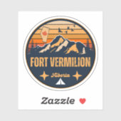 Fort Vermilion, Alberta Sticker (Vel)