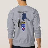 FORT WAINWRIGHT WARRIORORS T-Shirt Sweatshirt (Achterkant)