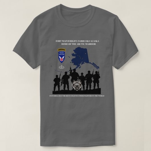 FORT WAINWRIGHT WARRIORS T-SHIRT (Design voorkant)