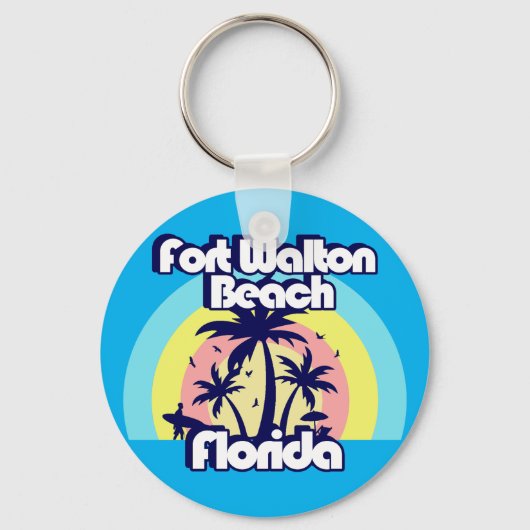 Fort Walton Beach Florida Sleutelhanger (Voorkant)