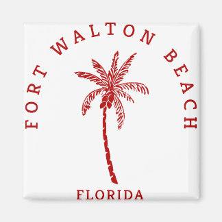 Fort Walton Beach Palm Tree Magneet