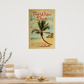 Fort Walton Beach Poster Palm Tree (Keuken)