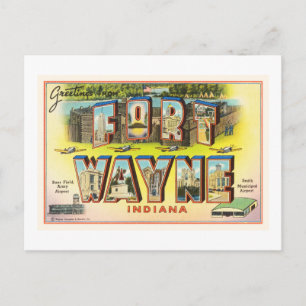 Fort Wayne #2 Indiana IN de Vintage Herinnering Briefkaart