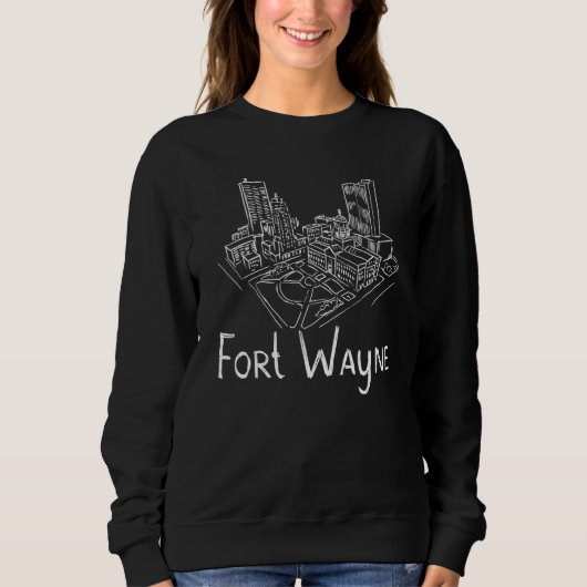 Fort Wayne City Indiana souvenir for men women Trui (Voorkant)