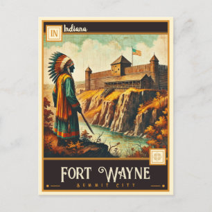 Fort Wayne, Indiana Briefkaart