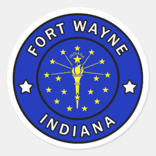 Fort Wayne Indiana Ronde Sticker