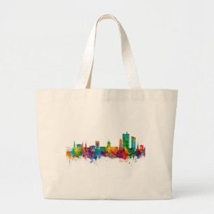 Fort Wayne Indiana Skyline Grote Tote Bag