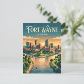 Fort Wayne VS Briefkaart (Staand voorkant)