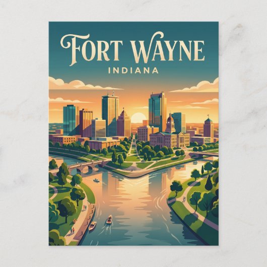 Fort Wayne VS Briefkaart (Voorkant)