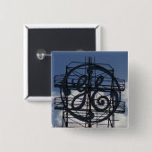 Fort Wayne's Iconische GE Sign Button (Voorkant /achterkant)