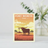  fort Worth Briefkaart (Staand voorkant)