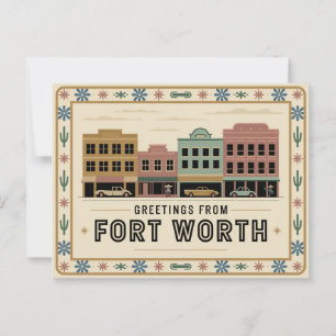  Fort Worth Briefkaart   Groeten
