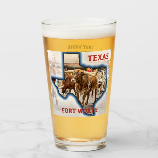 Fort Worth Cattle Drive, Verre de bière (Devant (rempli))