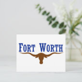Fort Worth Flag Briefkaart (Staand voorkant)