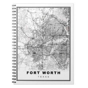 Fort Worth-kaart Notitieboek