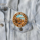 Fort Worth Ronde Button 7,6 Cm (In situ)