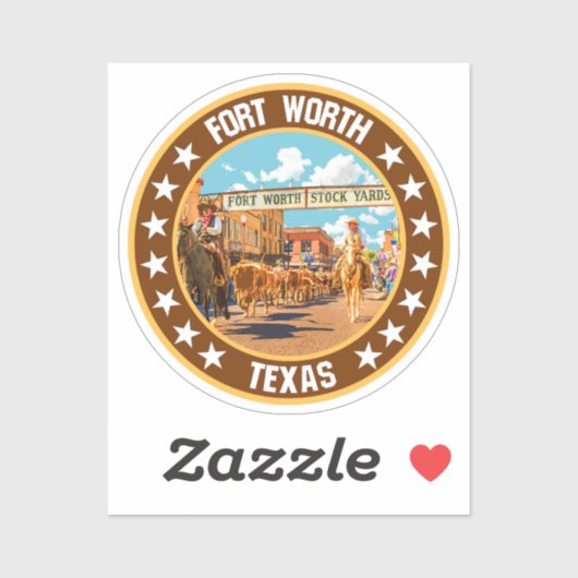 Fort Worth Sticker (Vel)