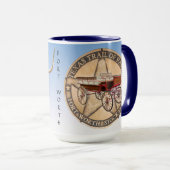 Fort Worth Stock Yards Texas Graphic, Mug (Devant droit)