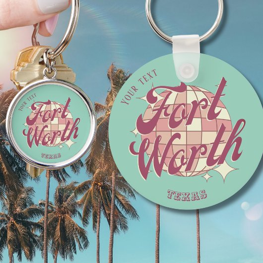 Fort Worth Texas accessoire cadeau Sleutelhanger