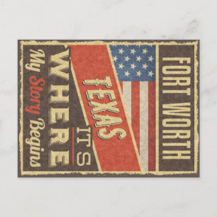 Fort Worth Texas Briefkaart