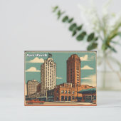 Fort Worth Texas Briefkaart (Staand voorkant)