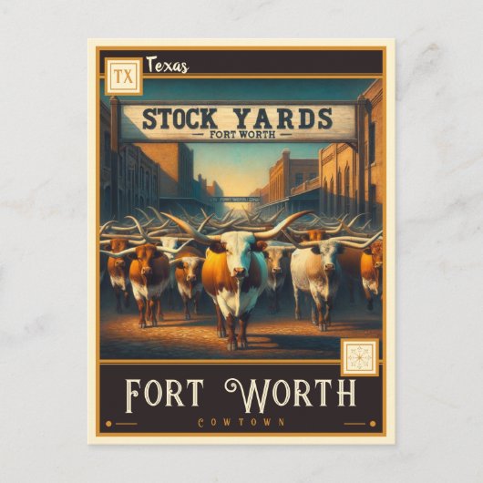 Fort Worth, Texas |  Briefkaart (Voorkant)
