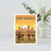  Fort Worth, Texas Briefkaart (Staand voorkant)