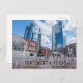 Fort Worth, Texas Briefkaart (Voorkant / Achterkant)