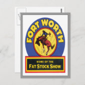  Fort Worth, Texas Briefkaart (Voorkant / Achterkant)
