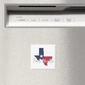 Fort Worth, Texas Drapeau Magnet (In Situ (Lave-vaisselle))