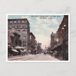 Fort Worth, Texas, Main Street  Briefkaart