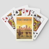  Fort Worth, Texas Pokerkaarten (Achterkant)