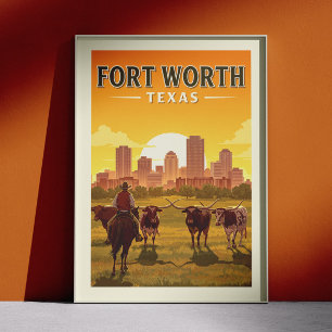 Fort Worth, Texas Poster