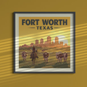  Fort Worth, Texas Poster