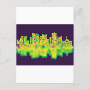 Fort Worth Texas Skyline Uitnodiging Briefkaart