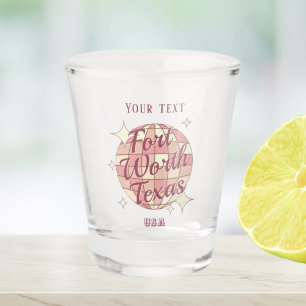 Fort Worth Texas USA City feest drinken Shot Glas