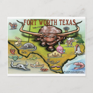 Fort Worth TX Briefkaart