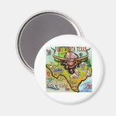 Fort Worth TX Magneet (Voorkant / Achterkant)