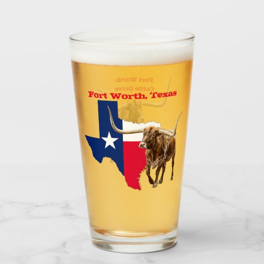 Fort Worth, Verre de bière (Devant (rempli))
