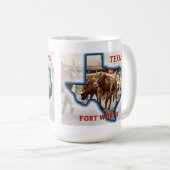 Fort Worth Yards Stocks, Texas, Mug (Devant droit)
