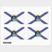 Fortaleza, drapeau de la ville brésilienne Sticker (Feuille)