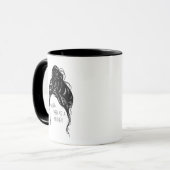 Forte comme une mère Messy Bun Coffee Mug (Devant gauche)