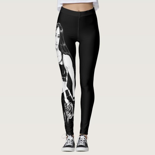 Forte et belle - leggings de b&w (Devant)