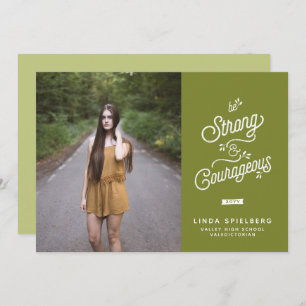 Forte et courageuse Faire-part de diplôme