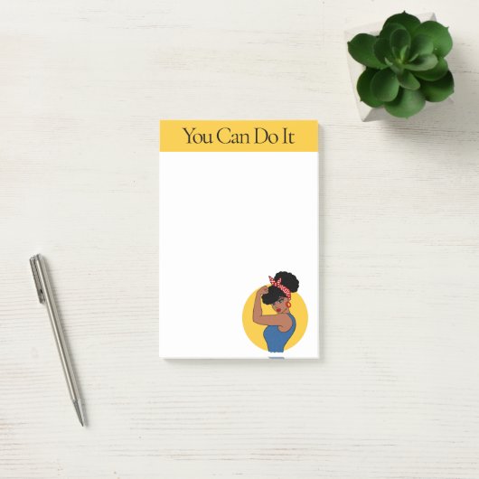 Forte femme noire Post-it Notes (Bureau)